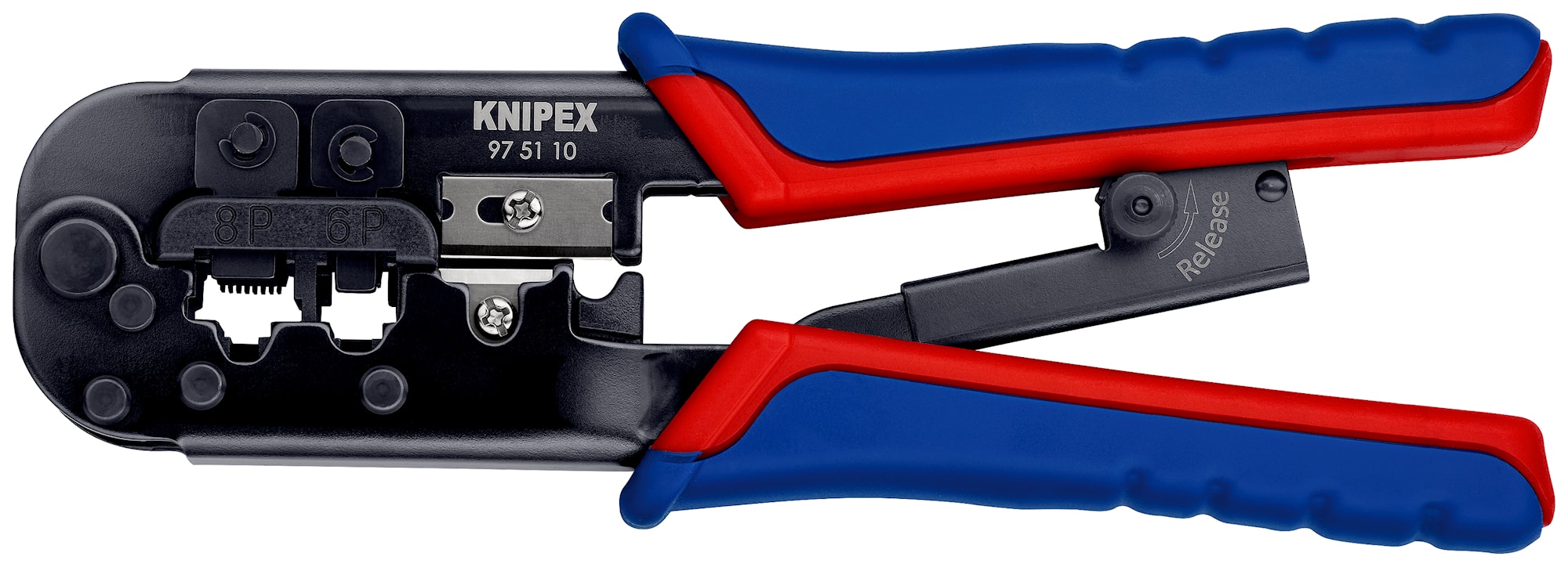 Knipex Presstång 975110 190mm, för Westernkontakt 6+8-polig