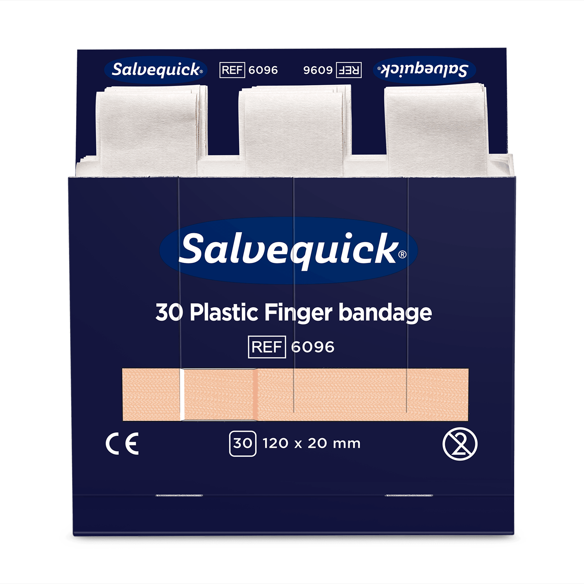 Cederroth Salvequick Refill Extra Långa Plastplåster 6-pack (30 st/refill)
