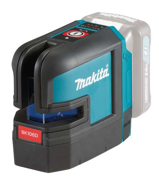 Makita Kryss- & punktlaser SK106DZ 12V röd utan batteri & laddare