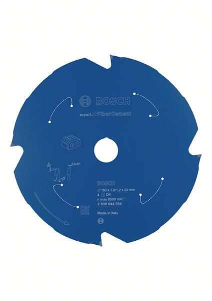 Bosch Expert for Fibre Cement-sirkelsagblader for batteridrevne sager 160x1,8/1,2x20 T4