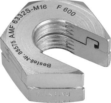 Amf Snabbmutter 6332S FZ M8, utan fläns