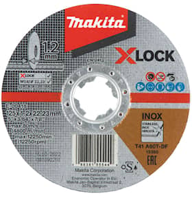 Makita Katkaisulaikka X-Lock, 125 x 1,2 mm X-Lock, 125 x 1,2 mm, Metalli, RST