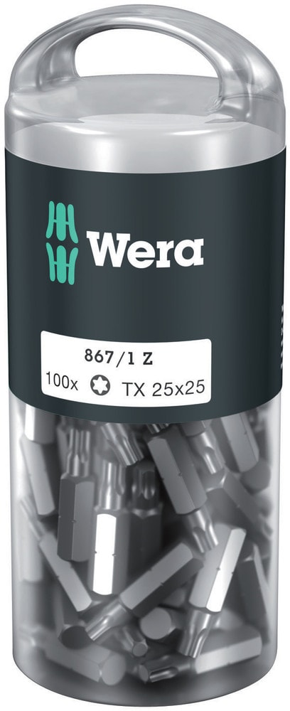 Wera Bits 867/1 TORX® 100 x TX 27x25