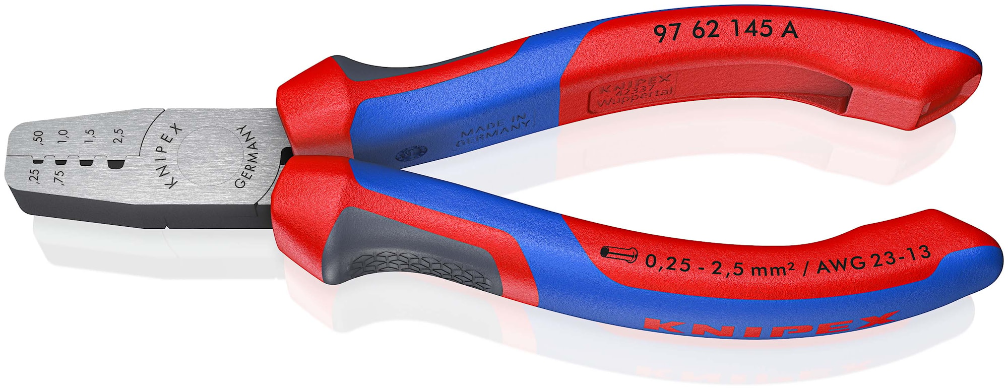 Knipex Presstång 976214 145mm 0,25-2,5mm² 2K