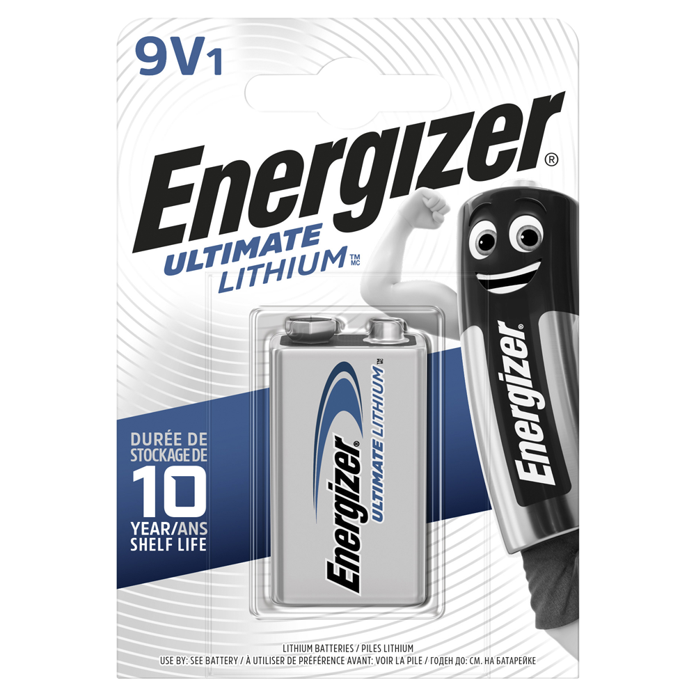 PAPETERIE SERVICES  PILE ENERGIZER 9V ULTIMATE LITHIUM BLISTER 1 UNITÉ