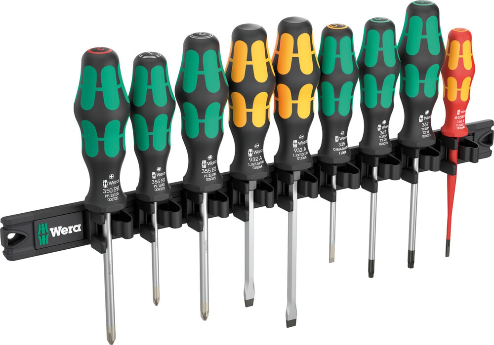 Wera 9650 Magnetlist Kraftform skruvmejselsats