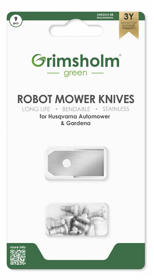 9-pack knivar till Automower, Gardena m.fl.