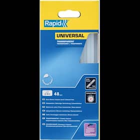 Rapid Limstift Universal Transparent 12mm, rund, 48-pack