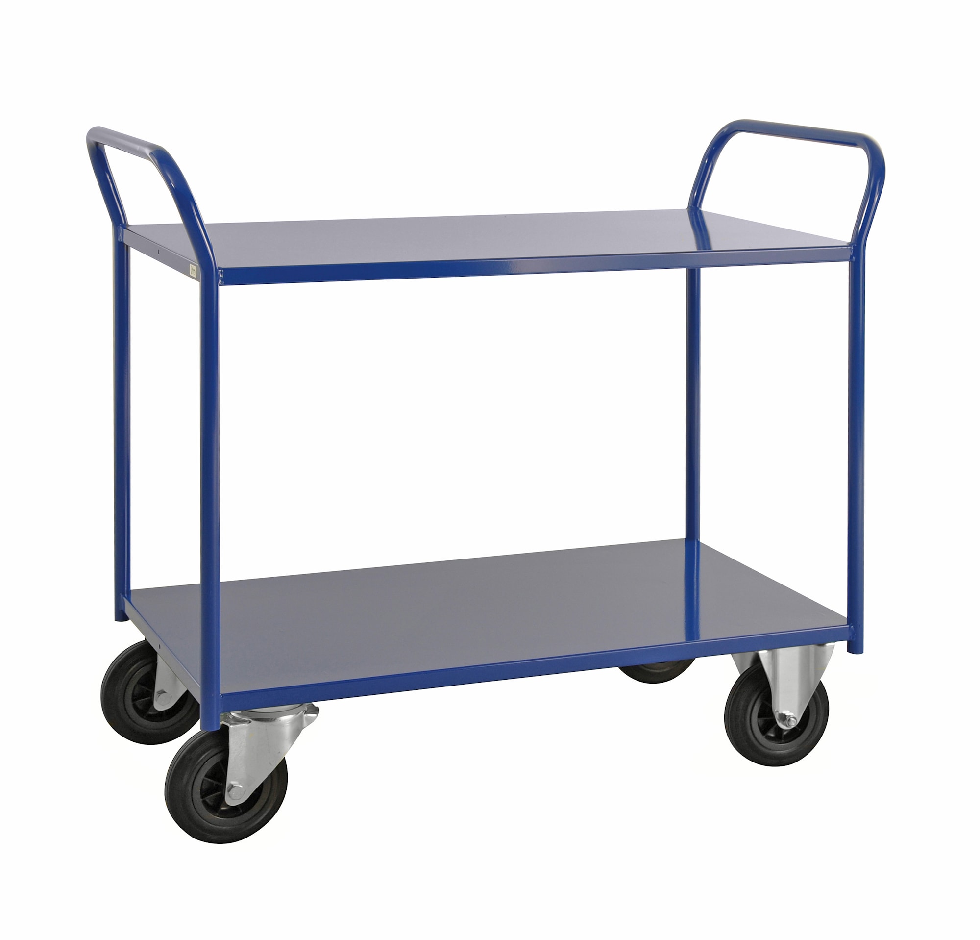 Kongamek 94 x 44 cm Blå Hyllvagn 2 plan, helsvetsad