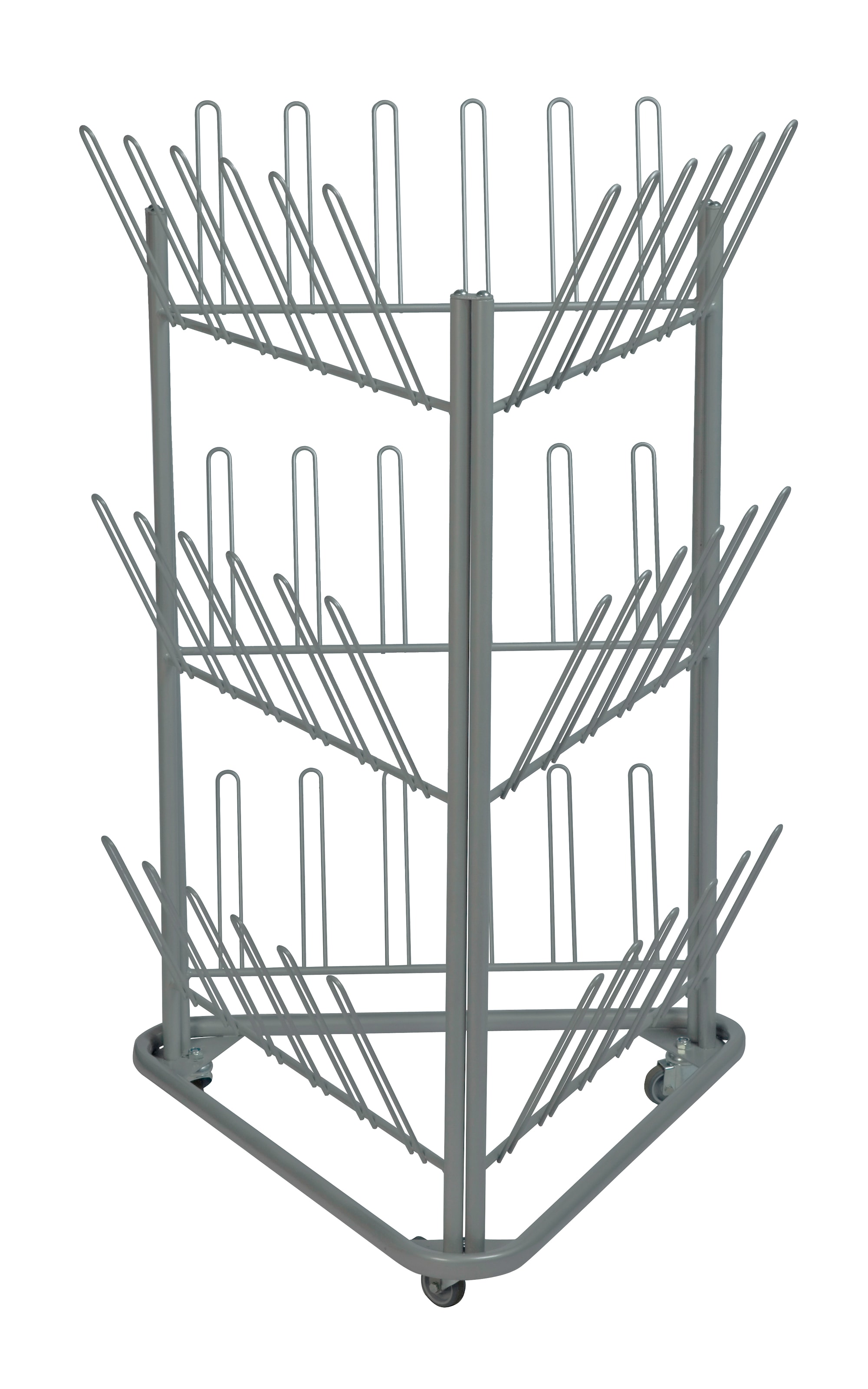 Kenkä- ja saapasvaunu KM125077, 780x714x1192 mm, 25 kg, harmaa