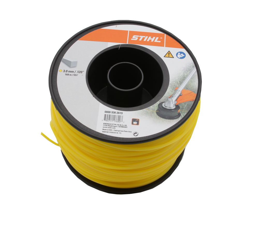 Stihl Trimmertråd kvadratisk, Ø 3,0 mm x 162 m Trimmertråd