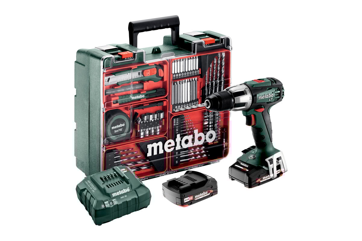 Metabo Slagborrmaskin SB 18 LT Set med tillbehör och 2x2Ah batterier & laddare