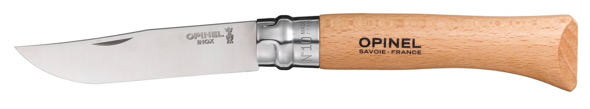 Opinelkniv Classic rustfritt stål No8 bøketre 8,5 cm