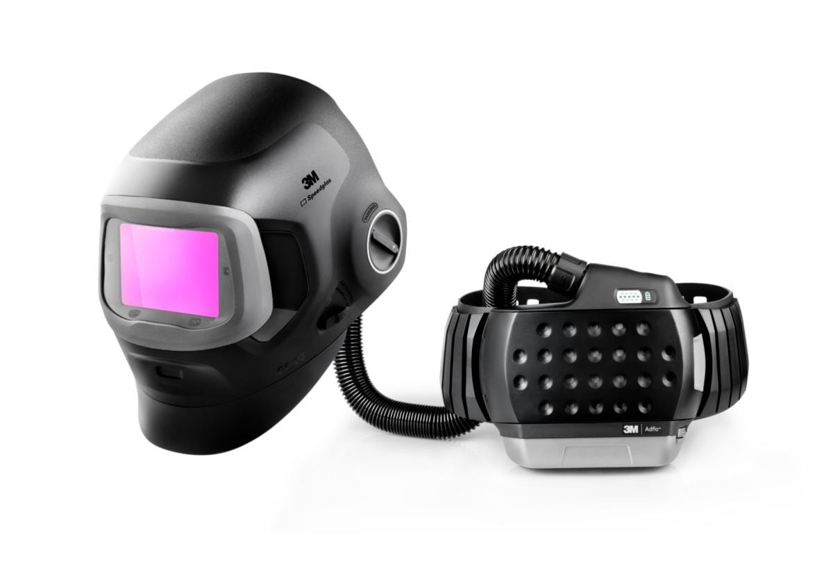 3M Speedglas G5-03 Pro Air utan svetsglas, 3M Adflo Fläktassisterat andningsskydd och väska, 637700