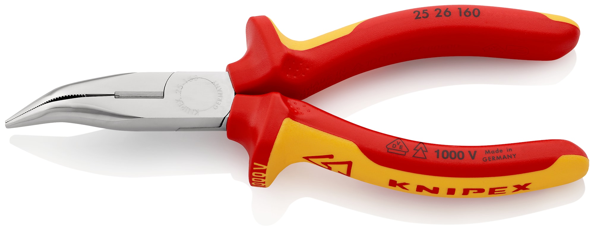 Knipex Radiopihdit 2526160 160 mm VDE, kulma