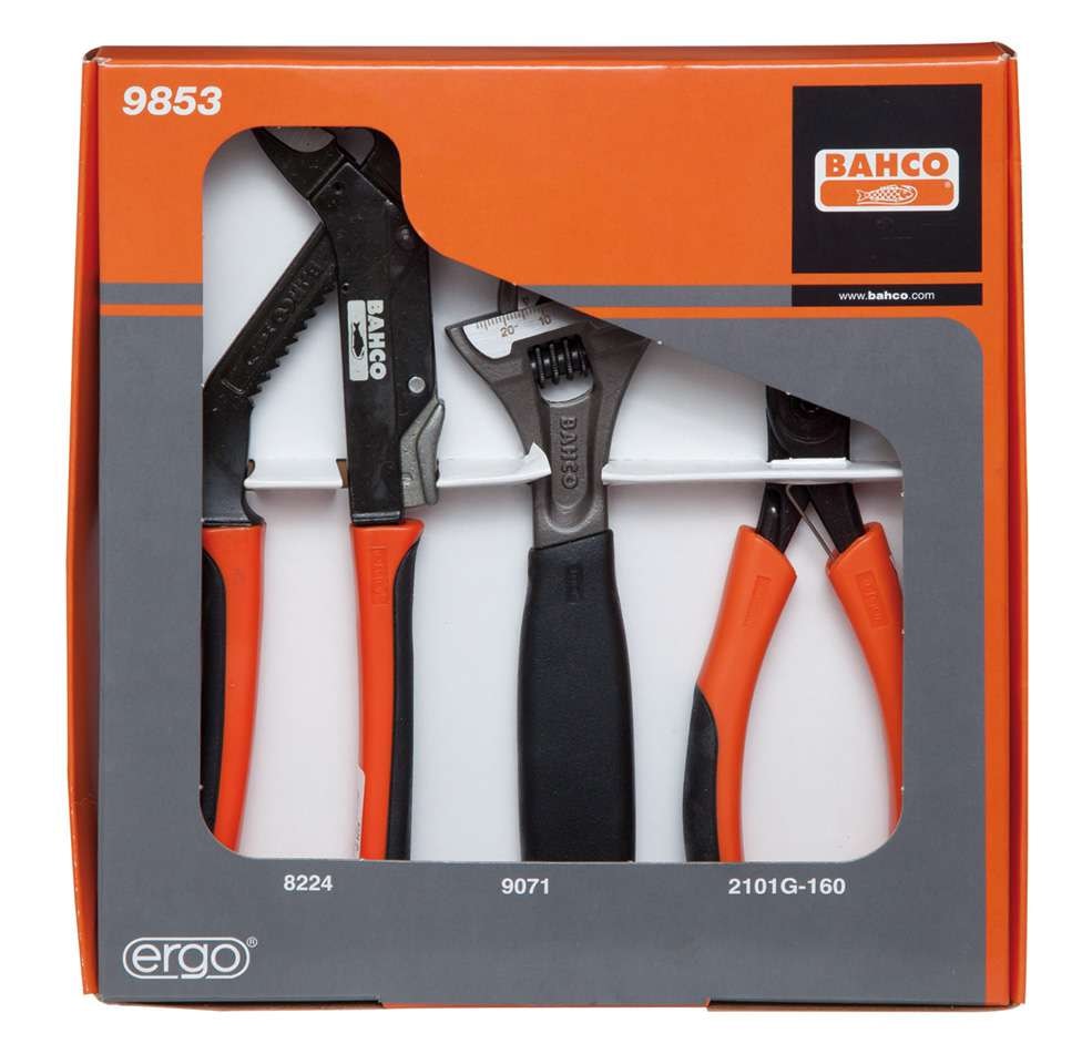 Bahco Verktygssats 9853 ERGO 3 delar, allround