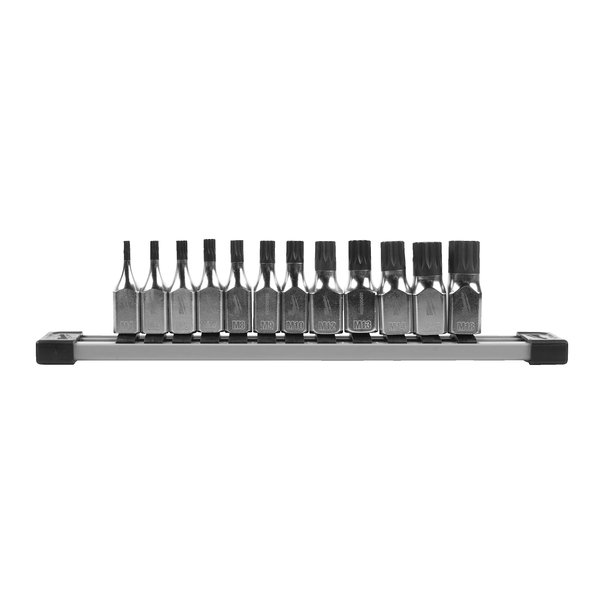 Milwaukee Hylsbitsats XZN 3/8" 12 delar