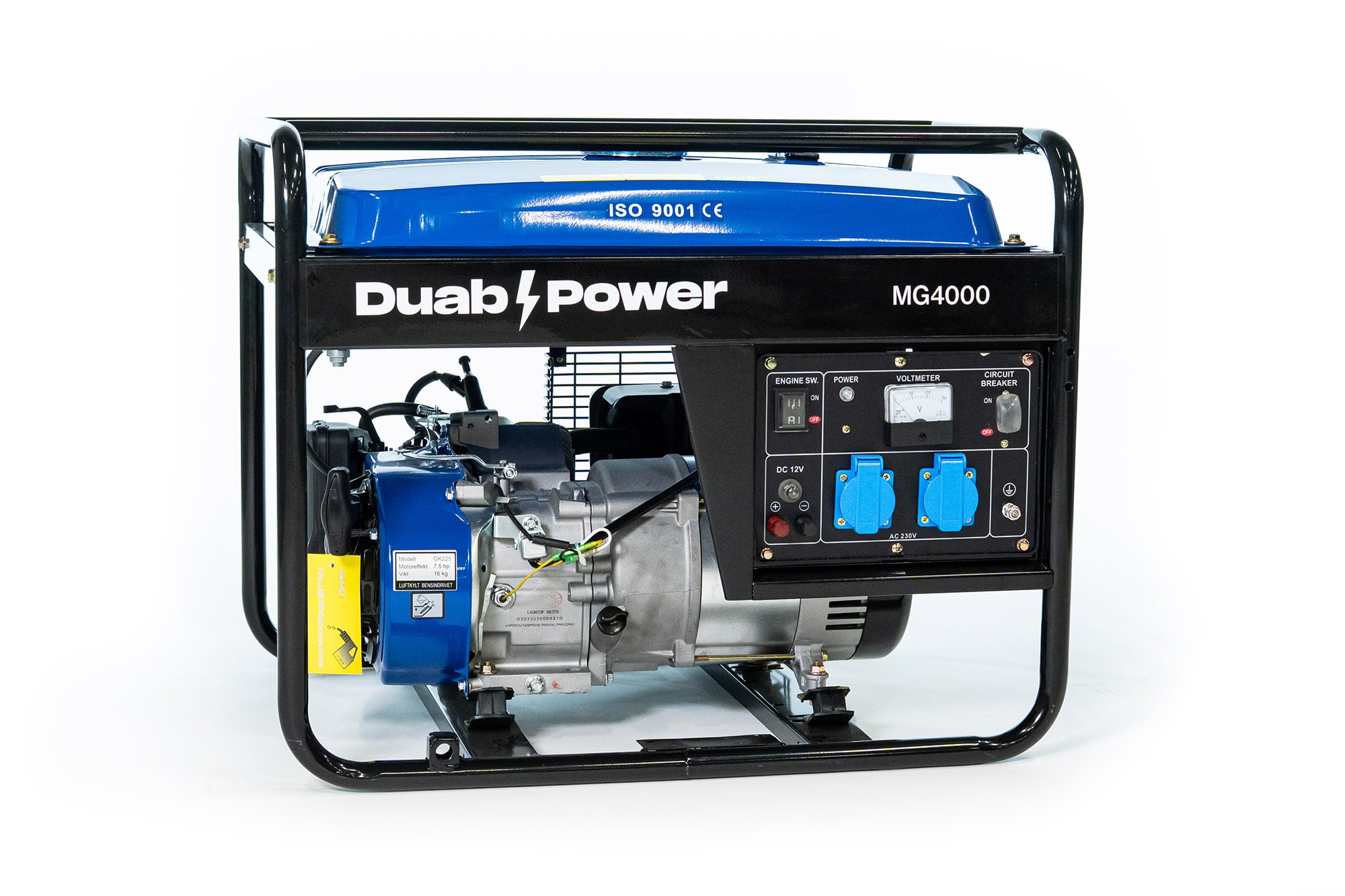 DUAB-POWER aggregat MG3800CL 1-fase bensin