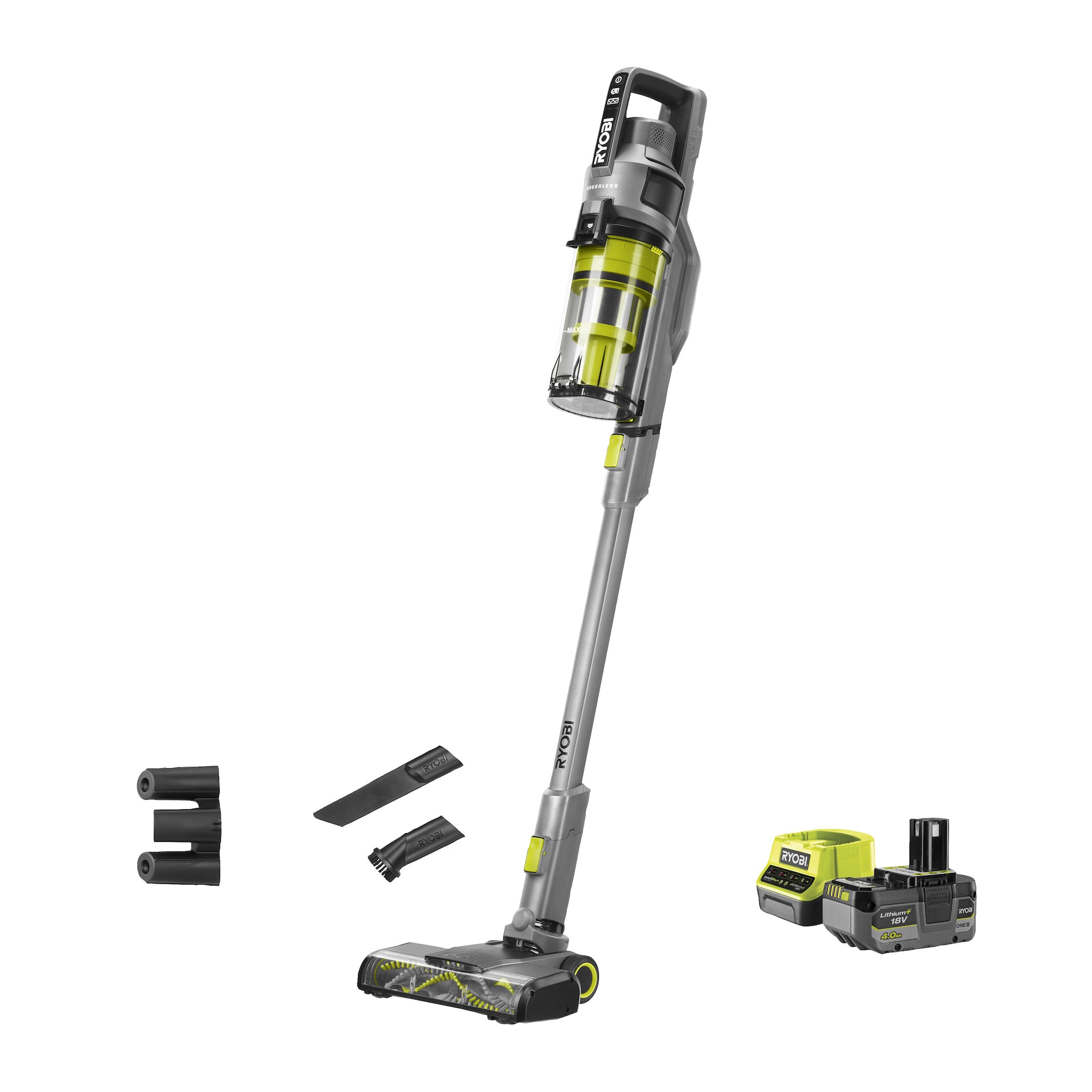 Ryobi RSVS18BL-1C40G Startkit Skaftdammsugare 18V -