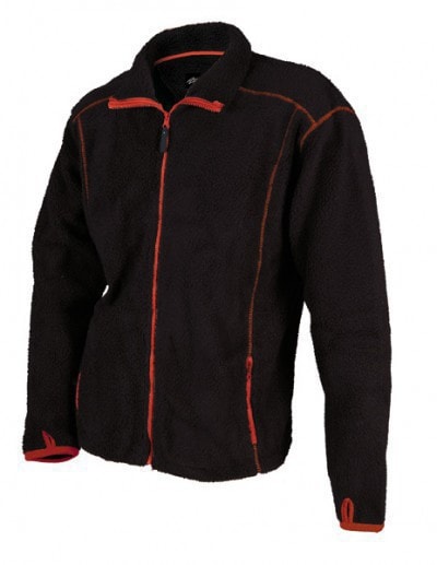 Perzoni Svart/Orange Fiberpälsjacka