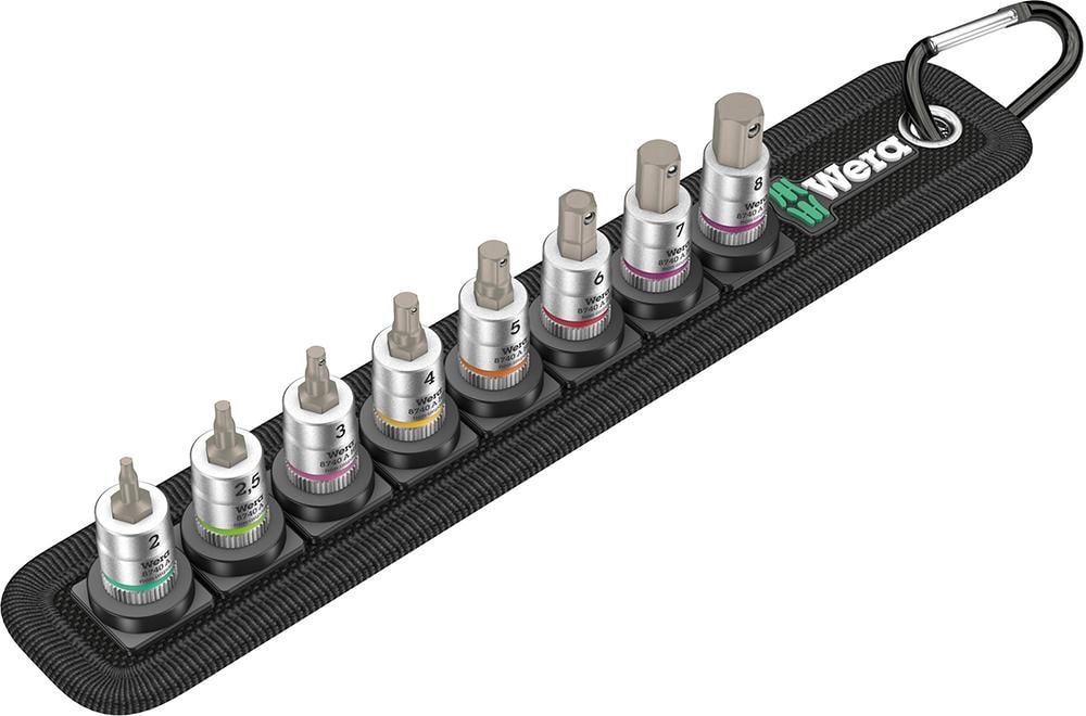 Wera Bitshylsesett 1/4 Insex 2-8mm 28mm 8 deler