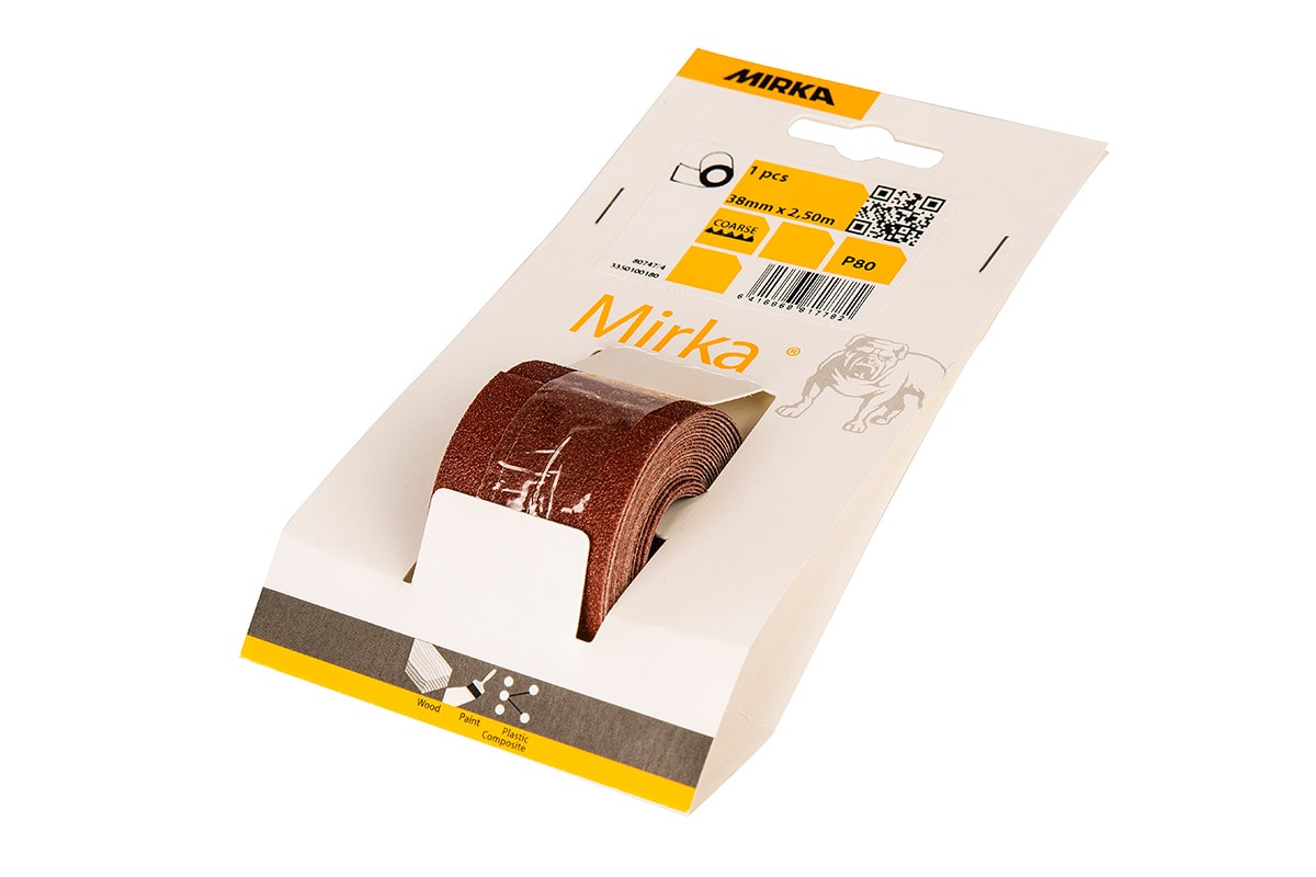 Mirka Hiomapaperirulla Standard 38mmx2,5m P