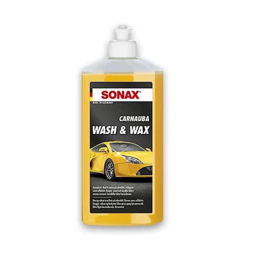 Sonax Carnauba Wash & Wax 500ml, bilshampoo