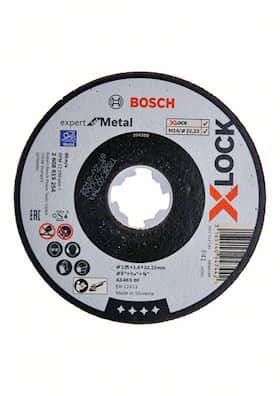 Bosch X-LOCK Expert for Metal, 115 x 1,6 x 22,23, suora katkaisulaikka