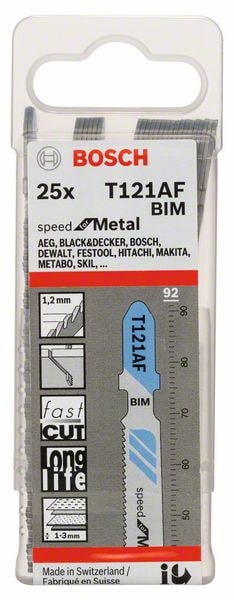 Bosch Sticksågblad T121AF Speed Metall 25-pack -