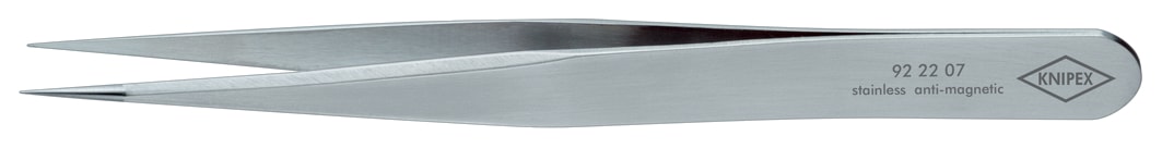 Knipex Precisionpincett 922207 115mm, rak spetsig smal, rostfri