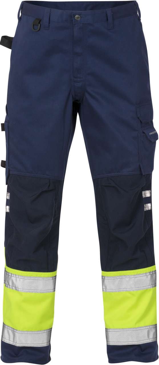 Fristads Byxa 2032 PLU, Klass 1 Varsel Gul/Marinblå D104
