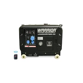Warrior Elverk 5.5kW 1-fas diesel, trådlös fjärrkontroll