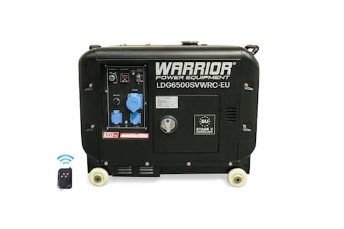 Warrior Elverk 5.5kW 1-fas diesel, trådlös fjärrkontroll
