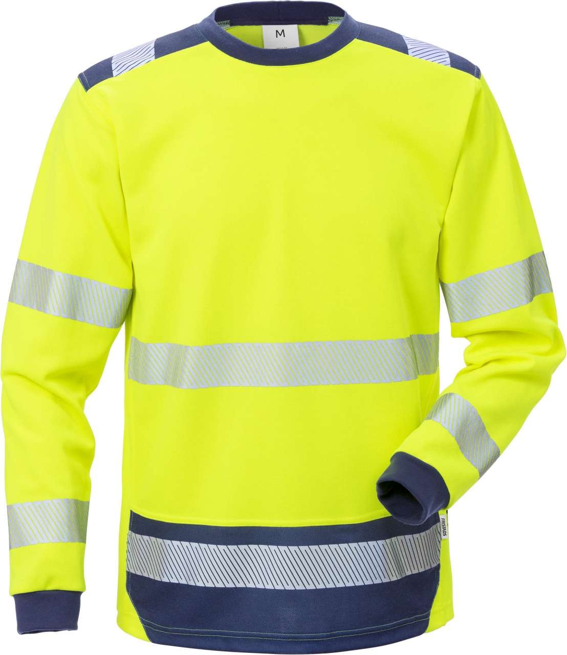 Fristads T-shirt långärmad 7724 THV, Klass 3 Varsel Gul/Marinblå XL