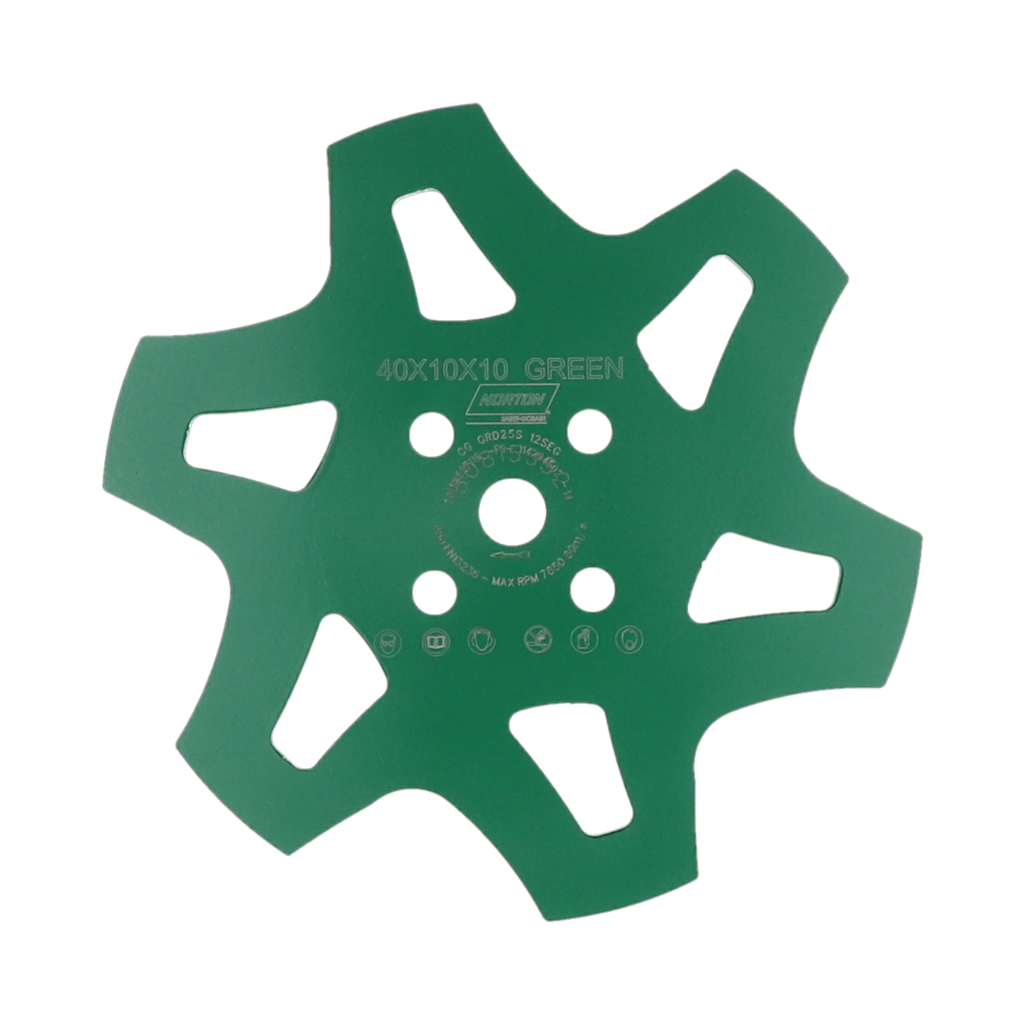 Clipper Diamantslipringar CG GRD25S 12SEG Grön 250x20mm