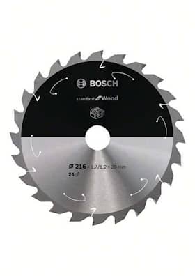 Bosch Sågklinga Standard for Wood 216×1,7/1,2×30mm 24T 5gr