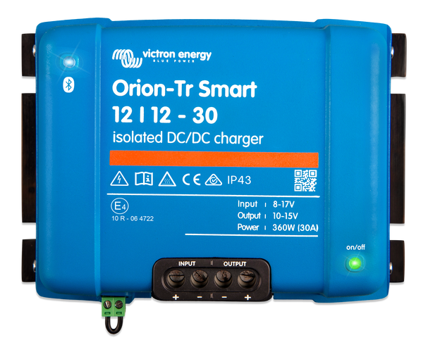 Victron Energy Laddare DC-DC Orion-Tr Smart 12/12V-30A IP43 (isolerad) med Bluetooth