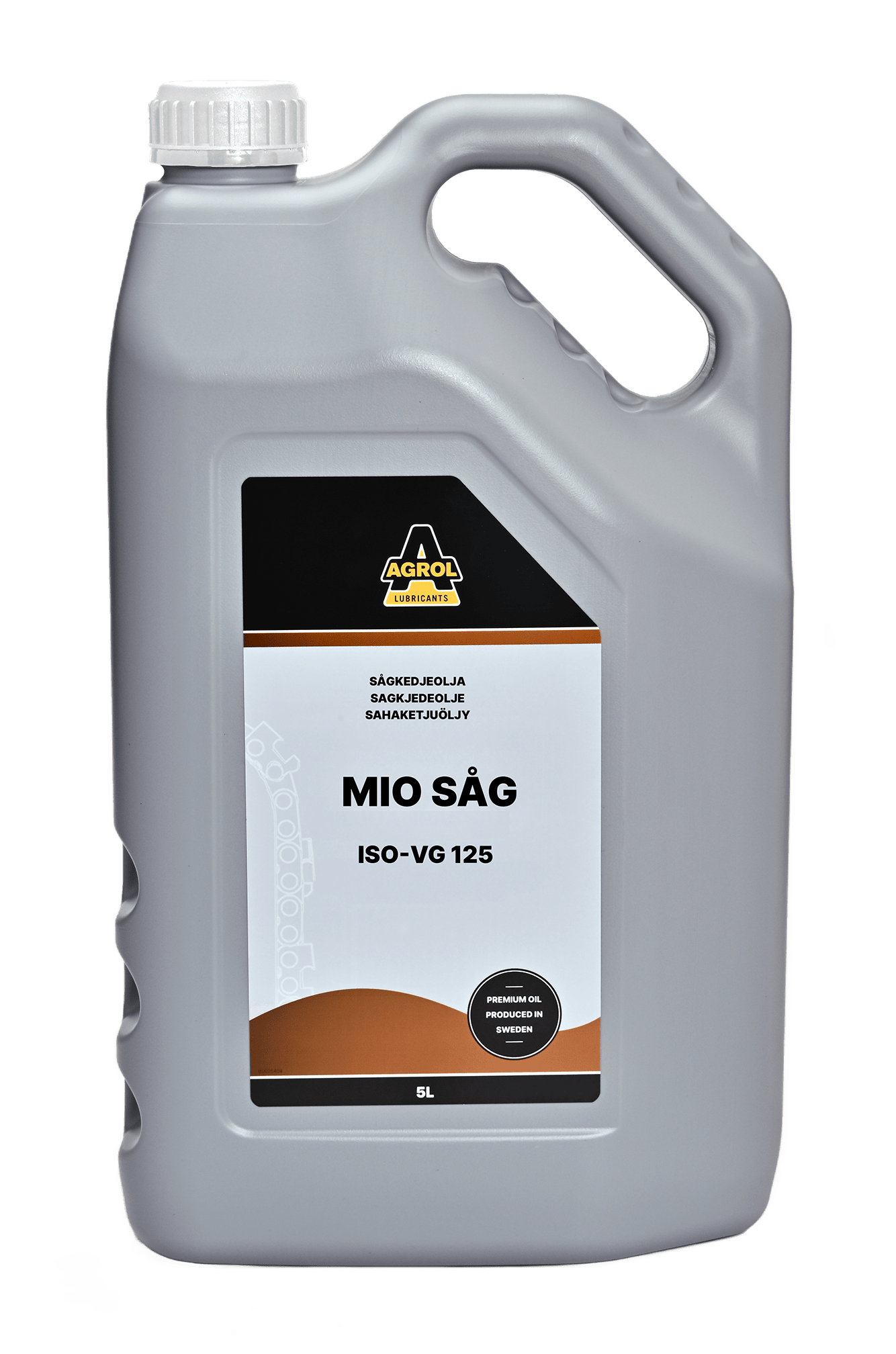 Agrol Mio såg sågkedjeolja mineral 5 liter