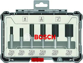 Bosch Frässtålset HM Notfräsar 1/4'' 6 delar