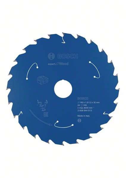 Bosch Expert for Wood-sirkelsagblad for batteridrevne sager 190x1,5/1x30 T24