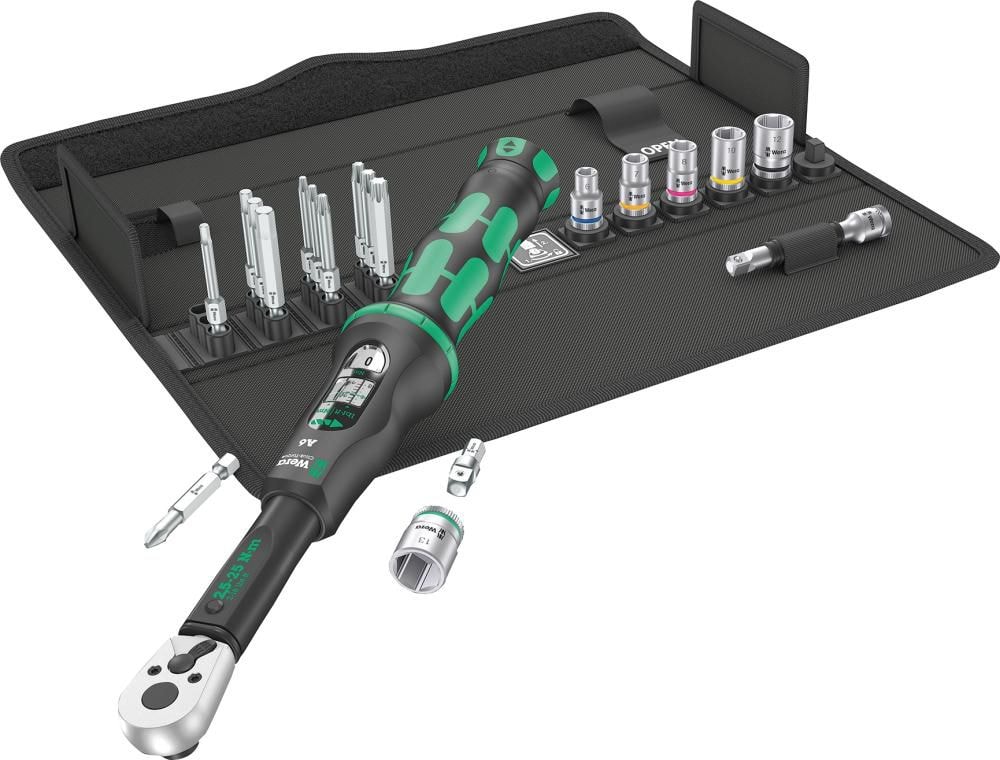 Wera Momentnyckelsats Click-Torque A6 1/4 2,5-25Nm 19 delar