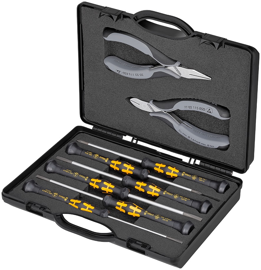 Knipex Elektronikverktygsats 002018ESD 8 delar