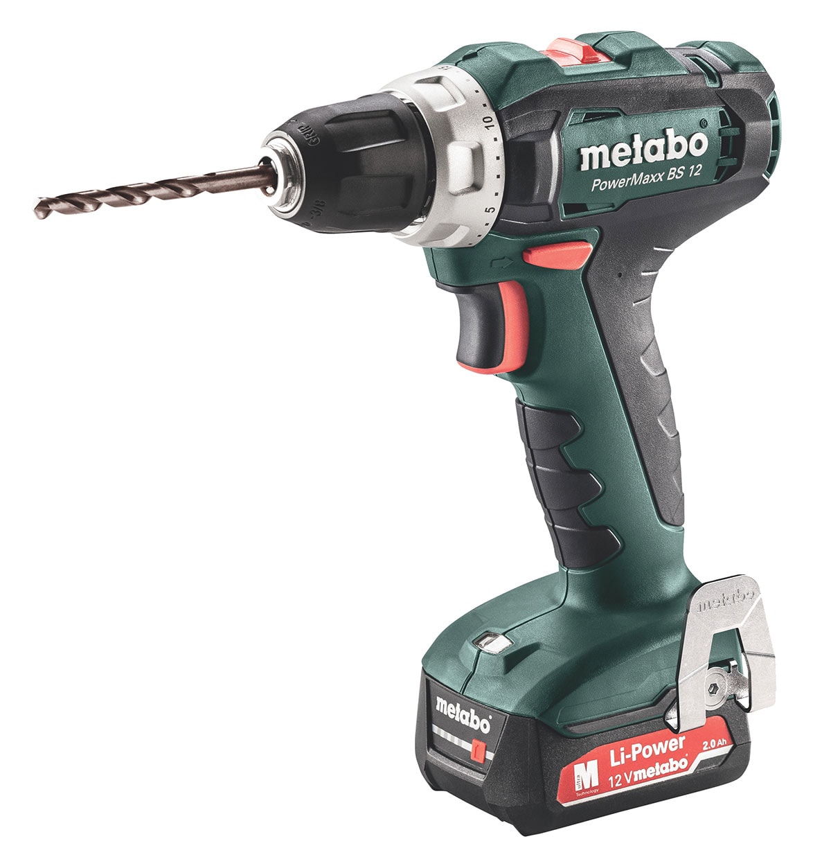 Metabo Borrskruvdragare PowerMaxx BS 12 12V med 2st 2,0Ah batterier & laddare SC 30