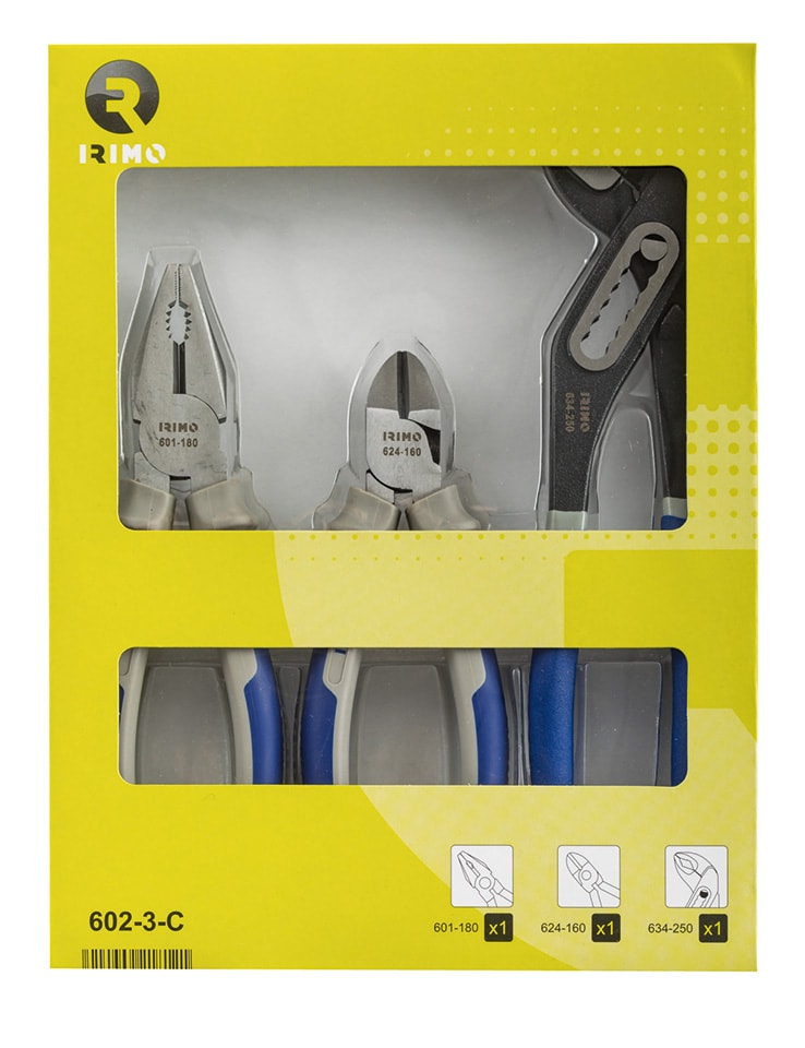 Irimo Pihtisarja 3 osaa, yleismalli (sis. siirtoleukapihdit)