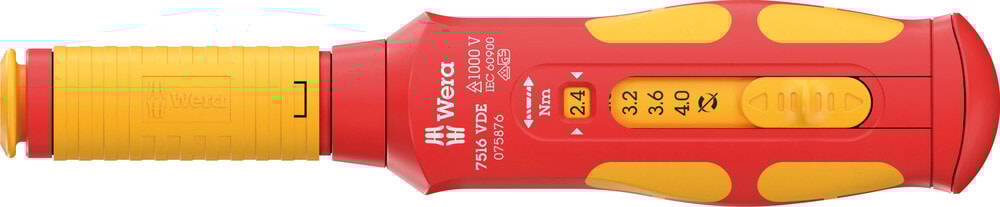 Wera Momentnyckel 7516 VDE Kraftform Safe-Torque Speed 2,4-4,0 Nm