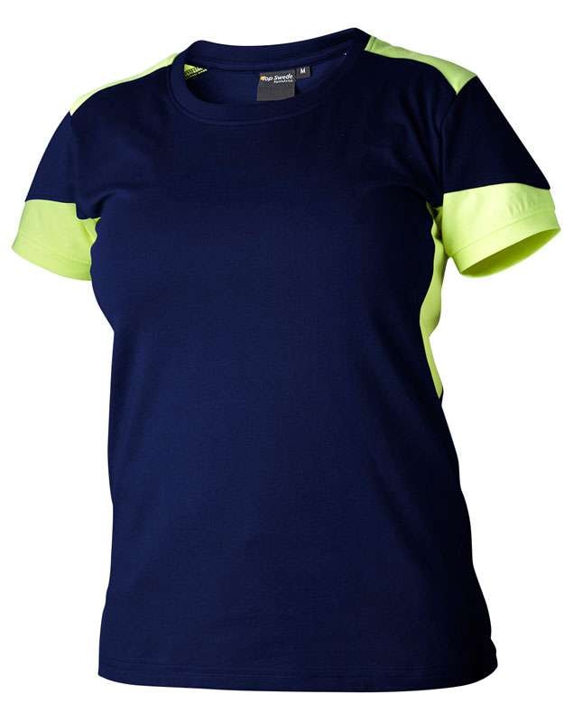 Top Swede T-Shirt 211 Dam Marin/Gul M