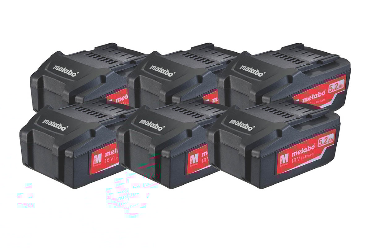 Metabo Batteripaket 18V 6x5,2Ah Li Power