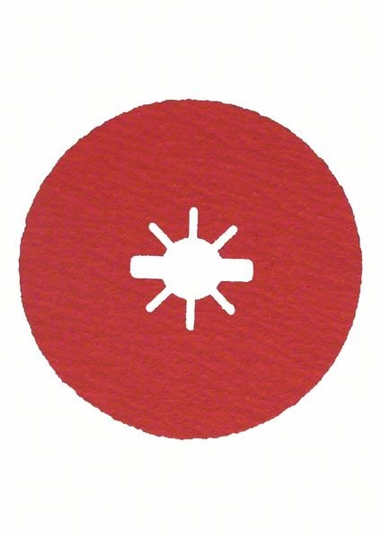 Bosch X-LOCK-fiberskive, 125 mm, stjernehull, R780, Best for Metal + Inox