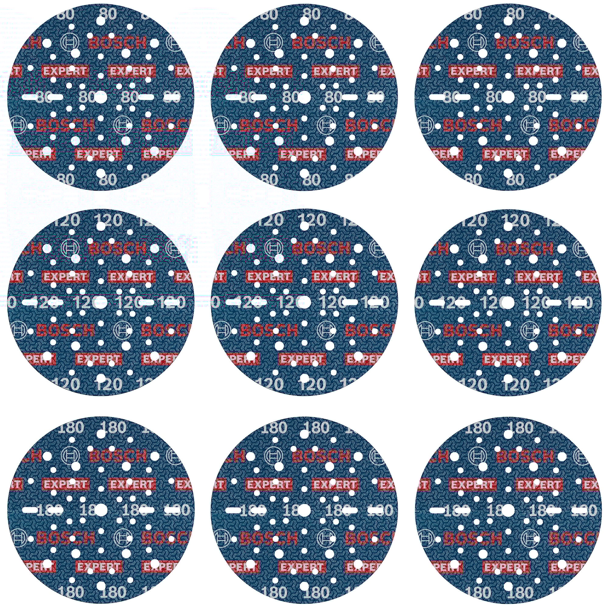 Bosch Sliprondellset Foil O780 150mm 9 Delar