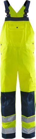 Fristads Høy synlighet selebukse cl 2 1001 TH Hi-Vis Gul / Marineblå D104